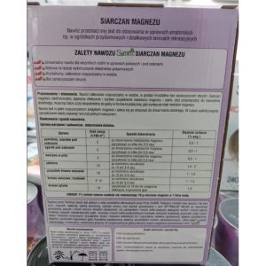 Engrais SUMIN SULFATE DE MAGNÉSIUM complétant les carences en SOUFRE DE MAGNÉSIUM 1 kg