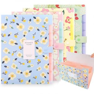 4 Pi&egrave;ces Trieur A4 Range Document, Format A4 Haute Capacit&eacute; Document Porte, Trieur &agrave; Documents Format A4 En Polypropyl&egrave;ne, Dossier Bureau Portable