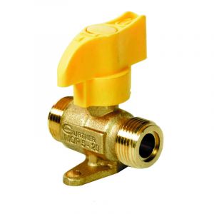 Sanitaire Service - Robinet d'arr&ecirc;t gaz quart de tour butane propane Male - Male 20x150