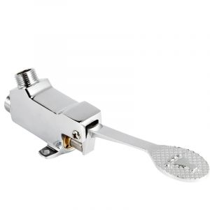 Rapanda - Robinet simple de lavabo,Valve à pédale à montage au sol, filetage G1/2, pour robinet d'eau d'usine, de laboratoire et d'hôpital