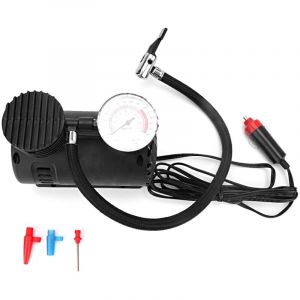 Mini compresseur d'air portable 300 PSI 12 V pour voiture, pompe &agrave; air &eacute;lectrique avec manom&egrave;tre, pour gonfler les pneus.