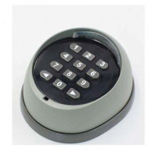 Clavier en m&eacute;tal pour ouvre-porte, clavier &agrave; code roulant 433 MHz, clavier de contr&ocirc;le d'acc&egrave;s pour porte de garage de haute qualit&eacute;, noir et gris