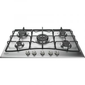 Hotpoint PCN 752 T/IX/HAR Table de cuisson encastrable en acier 75 cm gaz 5 feux