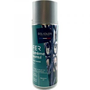FER EFFET MARTELE 400ML Couleur: ARGENT - Conditionnement: 400ml