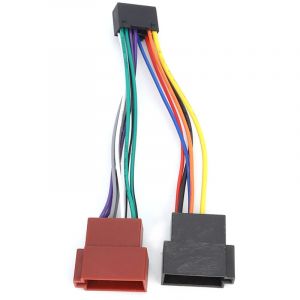 Adaptateur de connecteur de harnais femelle de bus iso 16 broches compatible avec Kenwood nc