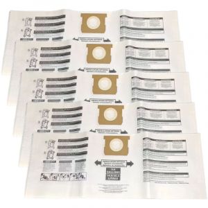 Lot de 5 sacs &agrave; poussi&egrave;re de rechange pour aspirateur HARTT SS, aspirateur eau et poussi&egrave;re en acier inoxydable de 5 &agrave; 8 gallons (19 &agrave; 30 litres),