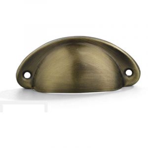 ZVD Bronze bross&eacute;-Poignee de meuble cuisine, 20 pi&egrave;ces poign&eacute;e meuble, bouton de meuble, poignet meuble, poignee de meuble cuisine en fer courb&eacute; pour