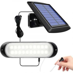 Lampe Solaire Suspendue d'int&eacute;rieur d'ext&eacute;rieur IP65 &eacute;tanche 20LED Lumi&egrave;re Solaire d'appentis avec String Control Lampes Solaires pour Jardin,