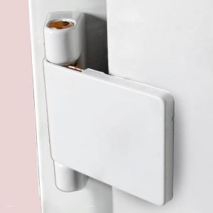 Charni&egrave;re robuste en alliage d'zinc pour portes battantes durables, charni&egrave;re de porte et fen&ecirc;tre en PVC, charni&egrave;re de porte composite, blanc