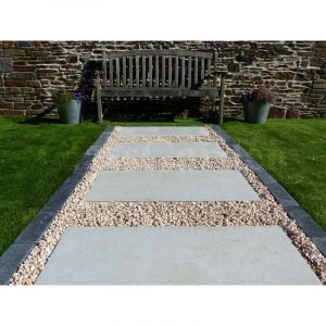 Pas Japonais Couleur Beton Ivoire - 1 dalle