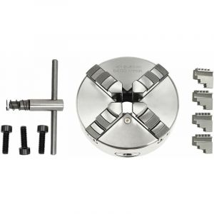 Mandrin de précision à quatre mors 80 mm, mandrin de tour à 4 mors, mandrin à trois mors de haute précision pour tour, meuleuse