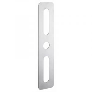 Plaque de propreté 60x302mm - Rectangulaire, inox brossé - Intelock