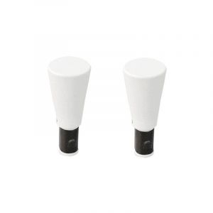 2 embouts pour barre de vitrage, Diam.10 mm, blanc Cosy - Cessot