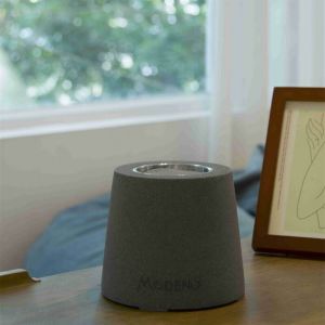 Modeno - Feu de table entta Brasero de table &eacute;thanol gris fonc&eacute;, Brasero de table en b&eacute;ton, Brasero design pour ext&eacute;rieur/int&eacute;rieur