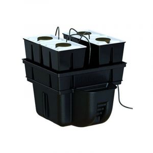 Système aéroponique - Aerostar 40x40cm - 4 pots 3,4L + Plaques 1 trou - Platinium Hydroponics