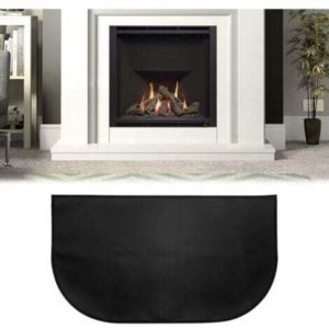 Tapis de Chemin&eacute;e, Tapis De Protection Anti Feu, Tapis Ignifuge Devant De Cheminee, Tapis Anti Feu Devant Cheminee, Demi-Rond pour Chemin&eacute;e, Po&ecirc;le,