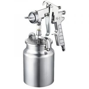 APEX Pistolet de Pulv&eacute;risation de Peinture &agrave; l'air, 1000ml 2.0mm Buse Haute Pression Grand Volume d'alimentation par Aspiration Pistolet