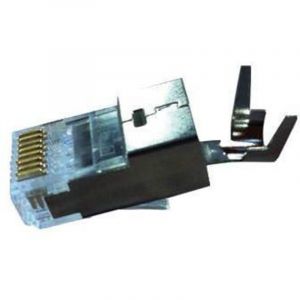 Connecteur RJ45 cat 6 CAE Multimedia Connect s&eacute;rie RJ45 M&acirc;le, Blind&eacute; Montage sur c&acirc;ble, ports ( Prix pour Paquet de 100 )