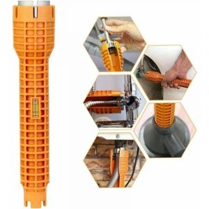 Cl&eacute; Robinet En Alliage D'Aluminium Cle Serrage Robinet Cle A Lavabo Cl&eacute; Mitigeur Multifonctionnel Anti-D&eacute;rapant Facile &agrave; Utiliser Pour Maison Cuisine