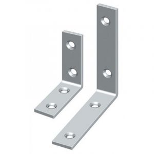 Equerre L.40mm B.10mm S.1,8mm Acier galvanis&eacute;, galvanis&eacute; jaune, &eacute;troit HOHAGE (Par 50)