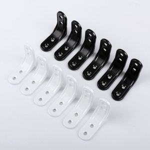 Fitags - Angle Droit Support en forme,12 Pièces Support d'angle droit, Equerre Inox, 50mm Equerre de Fixation Blanche, 90 Degrés Équerre d'angle