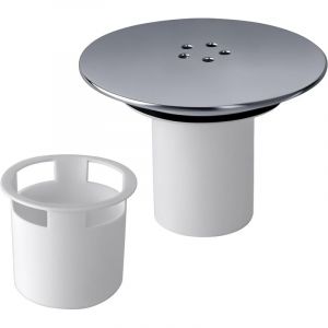 Bonde Douche 90 mm/115mm Bonde de Douche, Siphon Douche, Capot Bonde Douche Interchangeable Chrom&eacute;, Remplacement de Couvercle de Siphon Douche pour