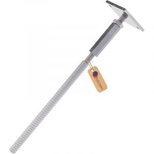 GeZu Impex Support de poteau Galvanis&eacute; &agrave; chaud 100 x 100 mm hauteur reglable platine bois pied poteaux cl&ocirc;ture