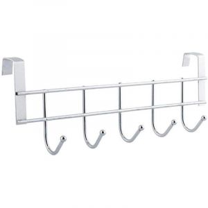 Porte-Serviettes Crochet Porte Accroche Manteau Armoire Porte Crochet,Porte-Manteau Acier Inoxydable avec 5 Crochets Utilis&eacute; pour Cuisine Salle de