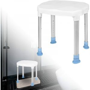 Yardin - Tabouret de douche pour seniors Chaise de douche Si&egrave;ge de douche r&eacute;glable en hauteur Tabouret de salle de bain Tabouret de baignoire Aide &agrave;