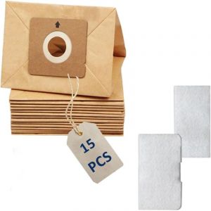 15 x Sacs pour Rowenta ZR003901 Moulinex City Space, Compacteo Ergo, Mini Space, Accessimo