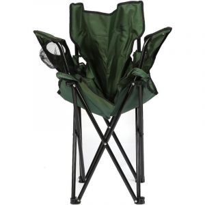 Chaise de Camping Pliante en Plein air, si&egrave;ge Pliable Portable l&eacute;ger Chaise de Camping Pliante avec Porte-gobelet, Chaise de p&ecirc;che, Chaise de