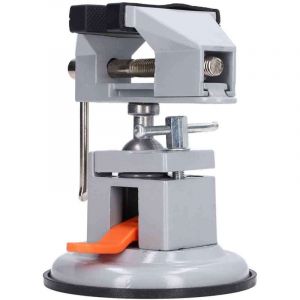 Mini &eacute;tau d'&eacute;tabli universel rotatif &agrave; 360&deg; avec base &agrave; ventouse, Etau pour perceuse &agrave; colonne