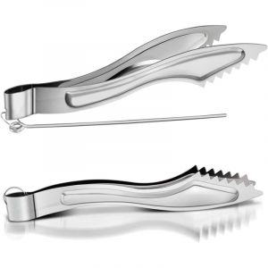 Lot de 2 Pinces &agrave; Narguil&eacute; Pince &agrave; Charbon de Narguil&eacute; en Acier Inoxydable Pince &agrave; Charbon de Narguile Chicha en M&eacute;tal avec Accessoires(163cm)
