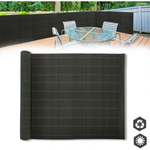 Aufun - Brise-vue en pvc - 180 x 500 cm - Clôture brise-vue en bambou pour jardin, balcon et terrasse (180 x 500 cm, bambou)