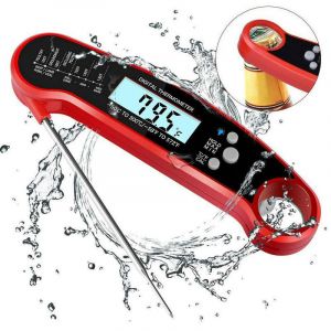 APEX Thermom&egrave;tre de cuisson, thermom&egrave;tre alimentaire num&eacute;rique &agrave; lecture instantan&eacute;e, thermom&egrave;tre &agrave; viande, thermom&egrave;tre de cuisine avec sonde pliable