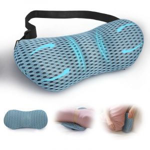 Coussin Lombaire Voiture,Coussin Lombaire chaise bureau,Oreiller de Soutien pour Chaise de Bureau et Si&egrave;ge de Voiture, Dossier avec Sangle