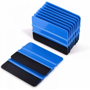 Sunxury - 10 pièces raclette en vinyle raclette à bord en feutre outil de lissage de papier peint raclette de teinte de fenêtre 4 pouces grattoir en