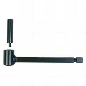 Gonds de portail Pierre - Fer carr&eacute; D. 14 x 200 mm - Gonds D. 18 mm - Noir - L'unit&eacute;