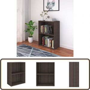 Bibliothèque bois d'ingénierie 60x31x78 cm Chêne sonoma gris - Bibliothèque - Meuble Rangement - Étagère - Bibliothèque Moderne - Bibliothèque Grise