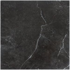 Dalles de sol pvc adhésives -4 Boites de 44 dalles vinyle auto-adhésives - Marbre noir - ca.4 m² - Einfeben
