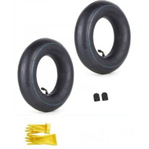 Chambre &agrave; air 4,00/3,50-6 350/400-6 3.50-6 4.00-6 4.10-6 avec tige de valve coud&eacute;e TR87 Remplacement pour camions &agrave; main Tondeuses &agrave; gazon Remorques