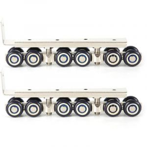 Porte Rouleau Poulie, 2 Pcs M&eacute;nage 12 Roues Cintres Rouleau Mute Porte Coulissante Porte Coulissante Poulie Porte Placard Mat&eacute;riel Kit