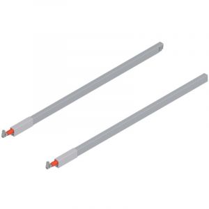 Blum TANDEMBOX Cordon longitudinal (haut), pour tiroir frontal, NL 650 mm, gauche/droite, pour TANDEMBOX antaro, R9006 aluminium blanc