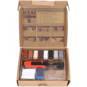 Kit de R&eacute;paration de Carrelage, Stylo Chauffant &eacute;lectrique pour R&eacute;paration de Carrelage, Ensemble de Blocs de Cire avec 8 Blocs de Cire, Outils de