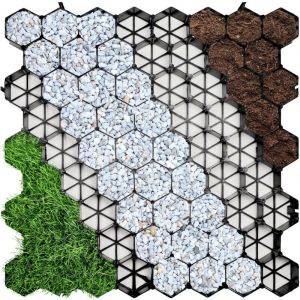 Dalle stabilisatrice Paddock Noir 50 x 50 cm