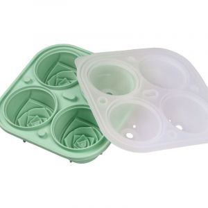 Joli seau &agrave; glace en forme de , plateaux &agrave; gla&ccedil;ons en silicone rose, seau &agrave; glace flexible en forme de , moule pour faire des gla&ccedil;ons pour boissons