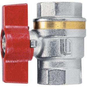 Robinet boisseau sphérique laiton ff batiment manette 8x13