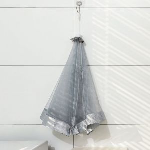 Cloche Alimentaire Anti-Mouches Pliable Maille Protection Alimentaire Ext&eacute;rieure Capacit&eacute; Importante Couvercle Transparent pour Buffet et Pique（60cm）