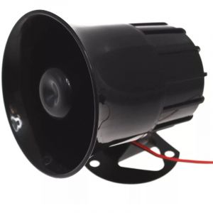 Sir&egrave;ne filaire puissante &agrave; pavillon - r&eacute;sistante aux intemp&eacute;ries / 6 tons / alimentation 12V / 118 dB