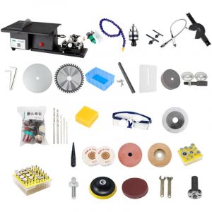 Mini broyeur &eacute;lectrique d'&eacute;tabli 2500W, scie, broyeur, outil de Table, Machine &agrave; polir les bijoux de bureau, 15,000 tr/min, multifonctionnel